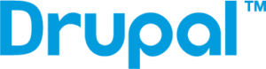 Drupal logo in blue
